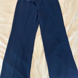 White House Black Market Navy Wide-Leg Trousers